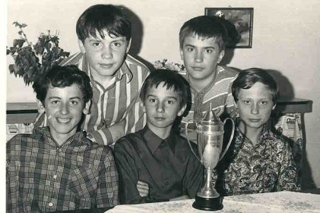 Vzadu s T. Poláčkem 1974